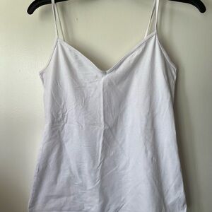 Old Navy White Spaghetti Strap Tank Top Large